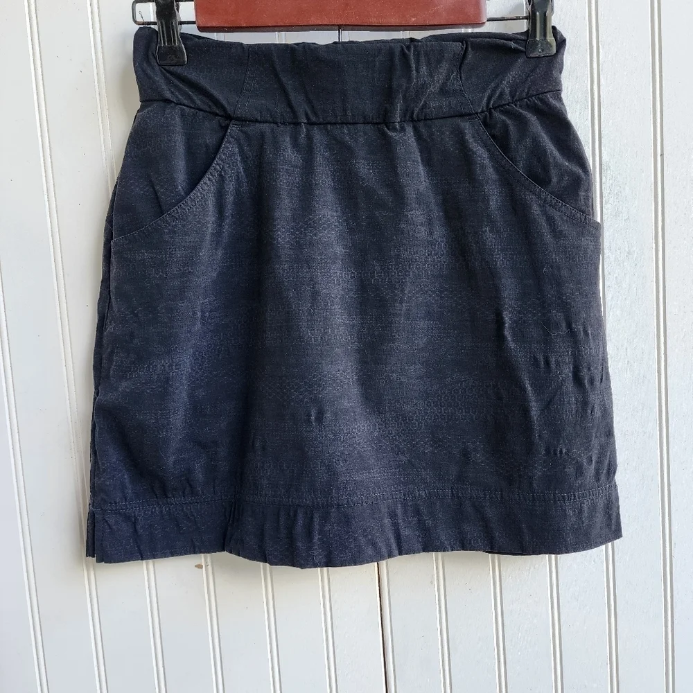 Columbia PFG Girls Black Active Fishing Skort Skirt Stretch Size Med (10-12)